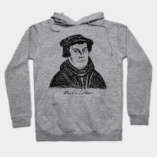 Martin Luther. Christian figure. Hoodie